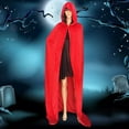 thumbnail image 1 of Capa con capucha Salvador para Cosplay de Halloween Navidad Rojo, 1 of 10