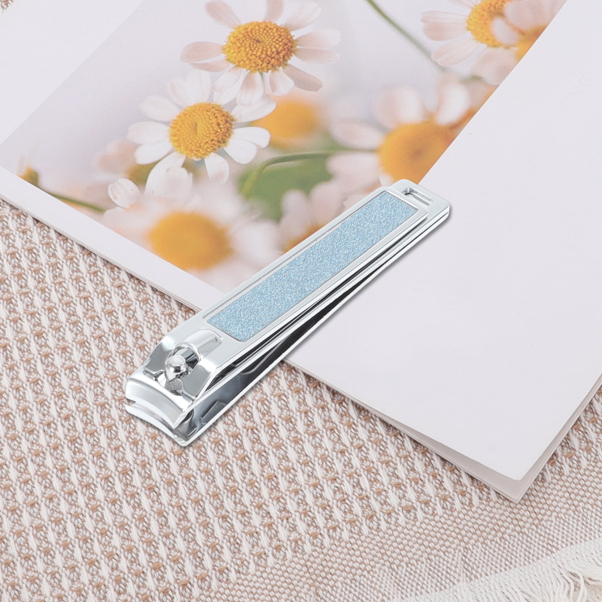 Unique Bargains Large Nail Clipper with Ergonomic Design and Quality Material Blue
