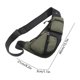 thumbnail image 3 of Bolso de pecho de cuero, bandolera impermeable para hombres y mujeres, bolso antirrobo con correa ajustable para viajes, desplazamientos y deportes, 3 of 6