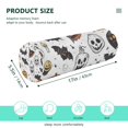 thumbnail image 3 of Cylindrical Pillow Decorative Neck Roll Pillow with Removable Washable Cover Roll Pillow for Knee Leg Neck Halloween Elements and Skeleton, 3 of 7