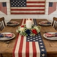 thumbnail image 6 of Independence Day Wreath, Patriotic Red White and Blue Door Hanger, Artificial Candle Flower Wreath for 4th of July Front Door Wall Home Decor, 6 of 6