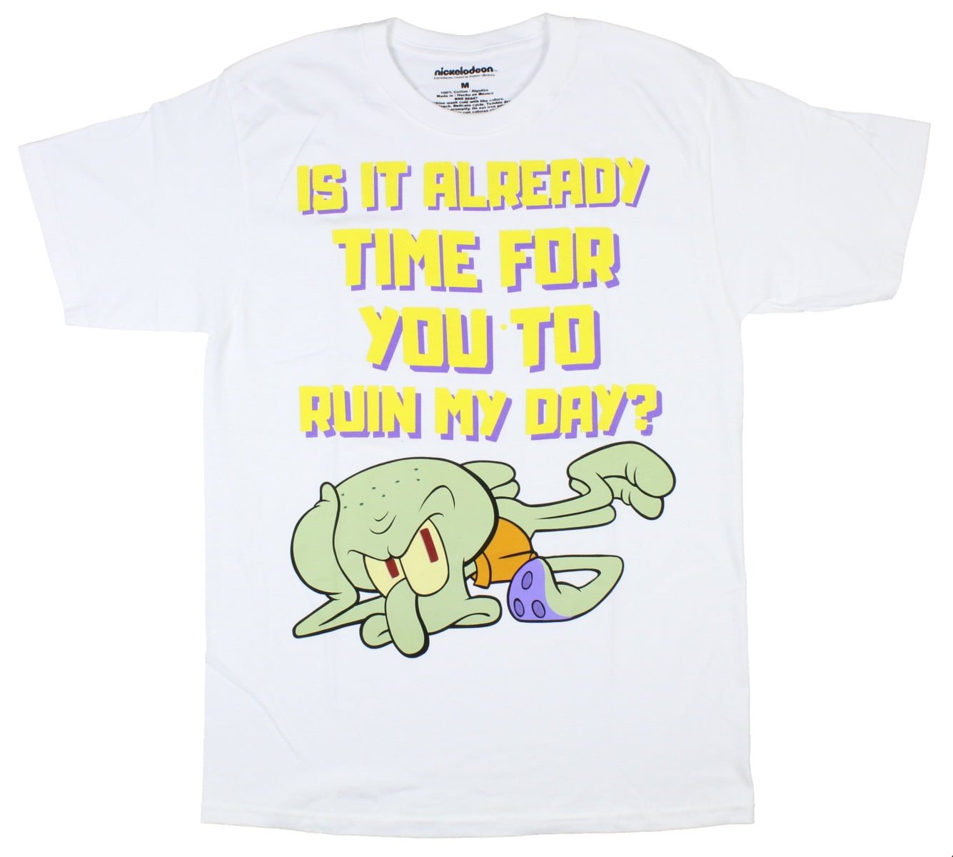 Nickelodeon Mens' Spongebob Squidward 