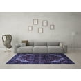 thumbnail image 3 of Ahgly Company Machine Washable Indoor Rectangle Persian Blue Traditional Area Rugs, 7' x 9', 3 of 4
