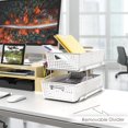 thumbnail image 2 of Simple Houseware 2 Tier Bathroom Organizer Tray Pull-Out Sliding Drawer/Under-Sink Storage, White, 2 of 9