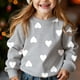 thumbnail image 2 of Manga larga vestido de línea para las mujeres imprimir casual suelto sudadera con capucha, forrado de lana cálido manga larga cuello redondo suéter para invierno otoño uso diario, 2 of 8