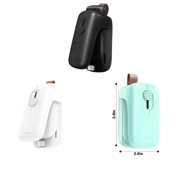 Sealing Machine Mini Portable Bag Sealers Lightweight Hand-pressed Handheld for Simple Operation Plastic Vacuum Sealer Speed Capper for Kitchen Black