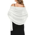 thumbnail image 2 of Weikingp Shawl Wraps for Women formal Shawl Shawls And for Evening Dresses Chiffon Women Elegant Soft Silky Wedding Bridal Scarf Elegant Shawls for Evening Dresses Multi-color S Clearance！, 2 of 5