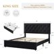 thumbnail image 3 of Garvee Cama Platforma Terciopelo con 2 Cajones y Cabecera Vintage – Sin Box Spring, 3 of 8