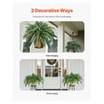 thumbnail image 5 of Artificial Boston Ferns Large 80 Branches, Indoor Outdoor Plants, Low Maintenance Fake Fern Decor, Lifelike Plastic Plants for Home Garden Porch, 5 of 7