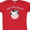thumbnail image 4 of Inktastic Cow You Doin'? Cute Cow Boys or Girls Baby Bodysuit, 4 of 5