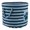 Blue, variant on 14" Black and Gray Rectangular Small Bone Dry Polyester Pet Bin Stripe With Paw Patch