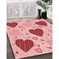 thumbnail image 3 of Ahgly Company Machine Washable Indoor Rectangle Transitional Red Area Rugs, 5' x 8', 3 of 7