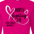 thumbnail image 4 of Inktastic Worth Fighting for White Ribbon, Lung Cancer Awareness Long Sleeve T-Shirt, 4 of 5