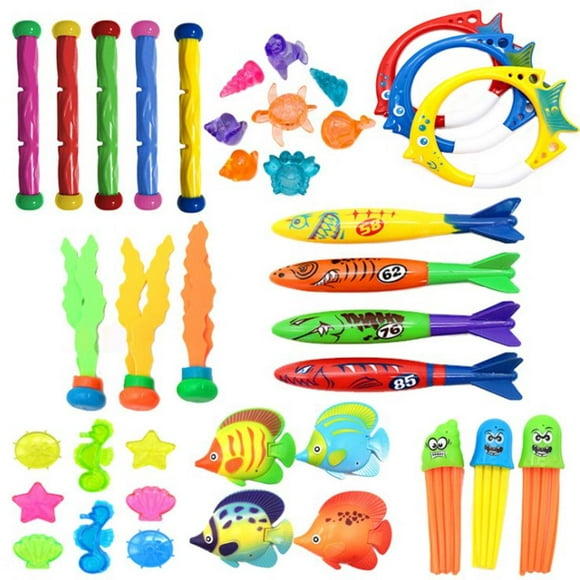 Juego de buceo Zulema Juguetes de piscina de Plástico 38 piezas