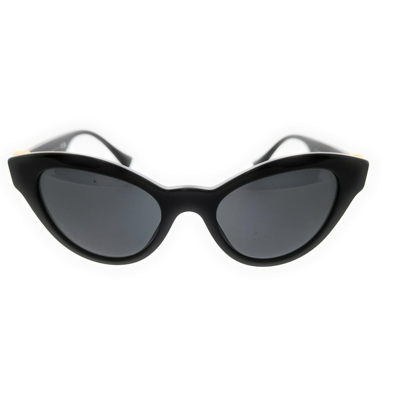 Versace Medusa VE 4435 Women's Cat Eye Sunglasses, Black