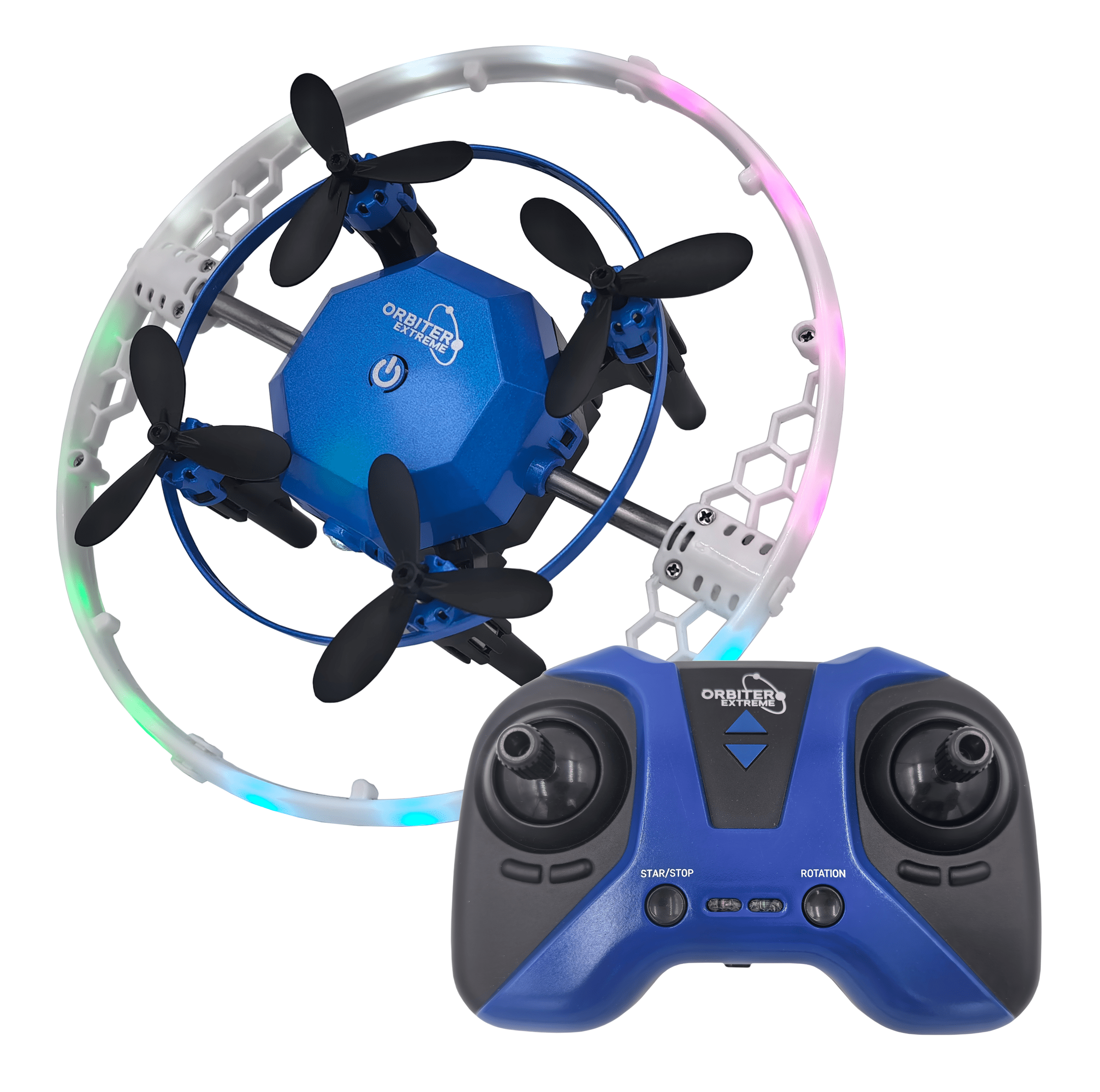 Force1 Orbiter Extreme Remote Control Indoor Flying Drone 360 LED Toy for Kids Ages 8+