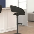 thumbnail image 2 of Flash Furniture Erik 23" - 31.5"H Square Adjustable Swivel Mid Back Barstool, Charcoal/Black, 2 of 11