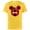 Yellow, variant on Disney Minnie Mouse GRANDMA Holiday Family - Short Sleeve Cotton T-Shirt for Adults - Customized-Black
