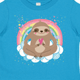 thumbnail image 4 of Inktastic Sloth Yoga Rainbow Girls Toddler T-Shirt, 4 of 5