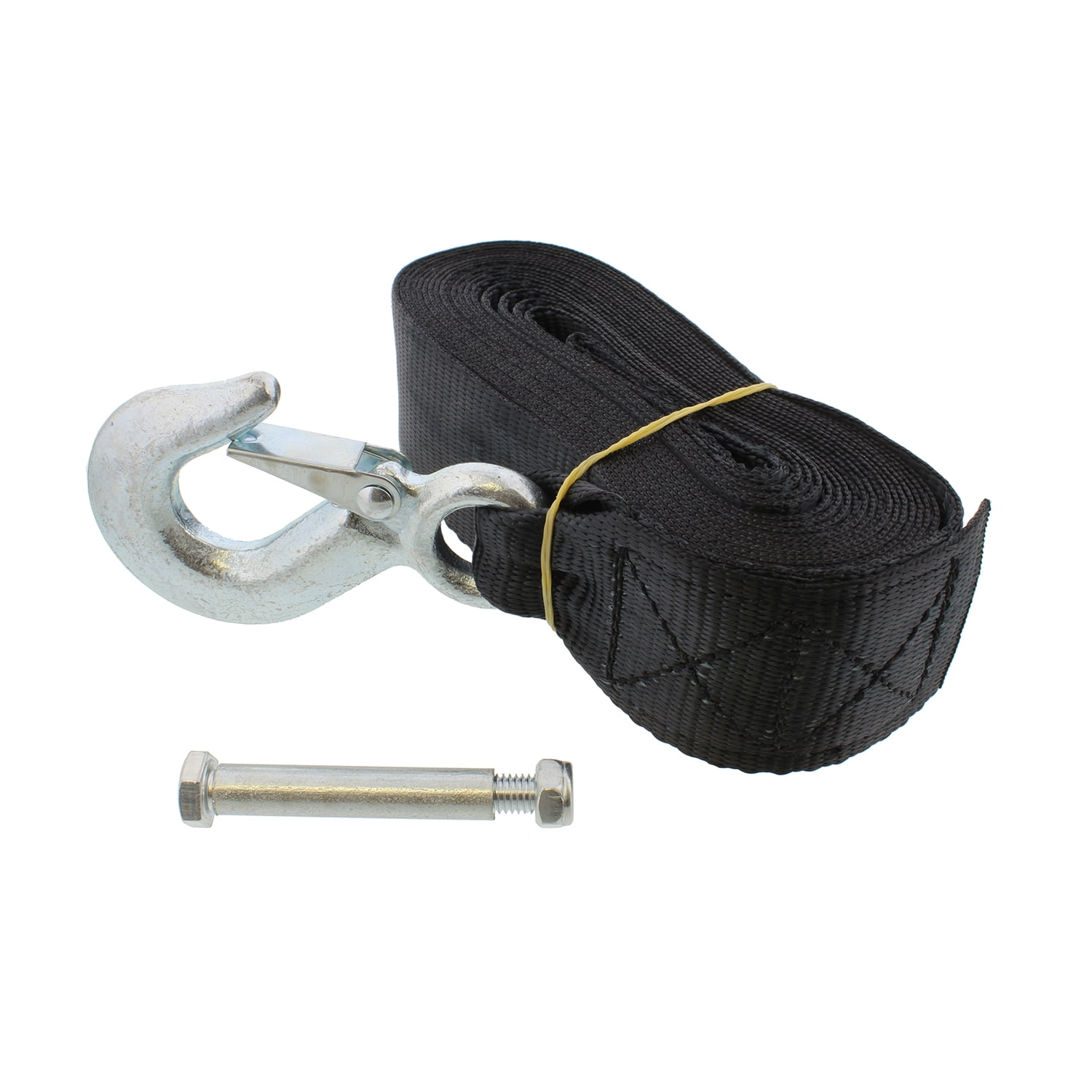 ABN Trailer Tie Down Strap Rope with Hook and Winch Bolt 3000 lb