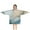 Blue Gold Marble, variant on Blue and Gold Marble Shimmer Waves Pattern Blanket Hoodies for Kids 6-13YR Oversize Wearable Blanket Hoodies for Boys Girls Teens