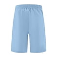 thumbnail image 6 of LEKWK Cargo Shorts for Men Elastic Waist Quick Dry Casual Athletic Shorts Lightweight Loose Fit Workout Shorts with Pockets for Hiking Outdoor Travel Fishing, 6 of 7