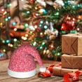 thumbnail image 6 of Rateoe Colorful Sprinkles Donuts Santa Hat Confortable Christmas Hat for Christmas Party Favors Fit for Kids, 6 of 6
