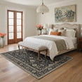 thumbnail image 2 of KUETH 9'X12' Vintage Area Rugs Machine Washable Rugs for Living Room, Non Slip Flat Pile Rug with Rubber Backing, Boho Rug for Entryway Bedroom Dining Room Home Office, 2 of 3