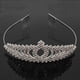 thumbnail image 1 of Corona de princesa opcional de oro y plata, banquete de boda, gran corona de diamantes de imitación, accesorios de boda, 1 of 6