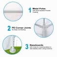 thumbnail image 5 of Furvclv 10'x10' Party Tent, Commercial Gazebo Tent, With 4 Removable Walls, Windows, Zipper Door, Portable Canopy Tent For Outdoor Event, Wedding Party, Bench, 5 of 9