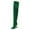 Green, variant on YDN Women Sexy Pull On Block Heel Thigh High Boots Pointed Toe Over The Knee Boots Warm Fashion Winter Shoes Size 7 Green