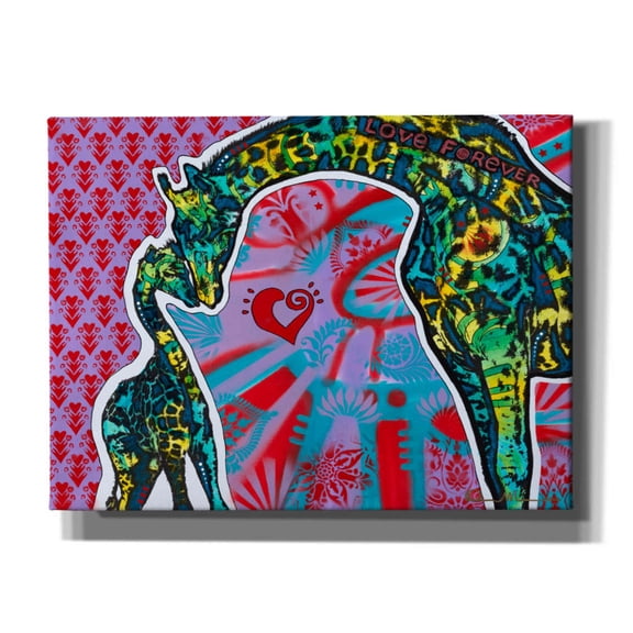 Epic Graffiti 'Love Forever' by Dean Russo, Canvas Wall Art, 16"x12"