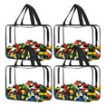 thumbnail image 4 of HOZADOIE Home Essentials Paquets de Rangement Sac de Rangement pour Jouets Réutilisable Sac de Rangement en Pvc Transparent Sac de Rangement Étanche avec Fermeture Éclair, 4 of 5