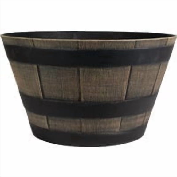 HC Companies 16 In. Resin Whiskey Barrel Planter