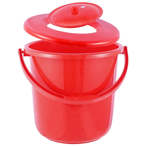 LOLIPPYY Red Plastic Urinal For Night Use Bedpan 1Set