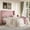 Pink, variant on Amolife Queen Size Platform Bed Frame with Velvet Upholstered Wingback Headboard, Pink