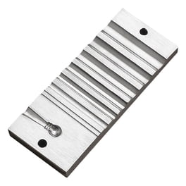 Beadsmith Steel Bench Block – 2x2x0.375 Inches, Hardened Steel With Rubber Feet For Jewelry Stamping