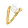 thumbnail image 3 of Ross-Simons Italian 9-9.5mm Cultured Pearl Twisted Ring in 18kt Gold Over Sterling, Women's, Adult, 3 of 5