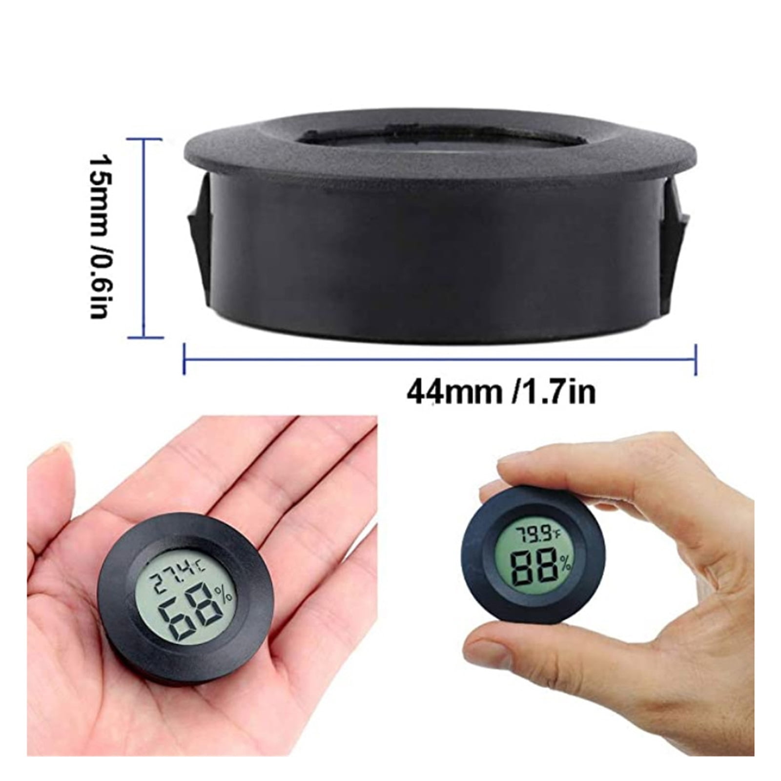 Mini Hygrometer Thermometer Fahrenheit or Digital LCD Monitor Indoor Room Humidity Temperature Gauge ,Simple Operation