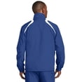thumbnail image 2 of Sport-Tek JST75 Mens 1 by 2 Zip Wind Shirt, True Royal & White - 5XL, 2 of 6
