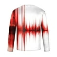thumbnail image 4 of DPTALR Men Casual Round Neck Pullover Electric Wave Printed T-Shirt Blouse, 4 of 5