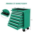 thumbnail image 2 of Aukfa Tool Chest, 24.5 in 7-Drawer Steel Rolling Tool Box on Wheels for Workshop Garage, Green, 2 of 13