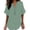 Green-shirts, variant on Aezemi Women V Neck Flowy Shirts Tunic Fashion Short Sleeve Outdoor Lightweight Tunics Tops Summer Beach Vacation Comfy Casual Curved Hem Tees XL
