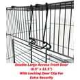 thumbnail image 4 of Large 3-Level With Narrow 3/8 Inch Bar Spacing Shelves Ladders All Metal Chew Free for Guinea Pig Ferret Chinchilla Sugar Glider Rats Mice Hamster Gerbil Animal Critter Cage, 4 of 8