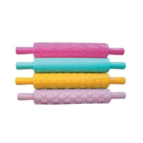 HONITANO 4Pcs Fondant Embossing Rolling Pin Butterfly Shape Cake Decoration Tools For Bakers