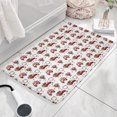 thumbnail image 3 of Red Christmas Car and Flower Flannel Non Slip Door Rugs,Washable Door Mats Indoor,Decorative Door Mats,Dirt-Resistant and Absorbent Doormat for Entrance,Bedroom,Kitchen,Bathroom,23.5"x16", 3 of 5