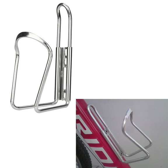 Summercome Water Bottle Cages, Suitable for Basic MTB Bike, Bicycle Alloy Aluminum Bottle Cages, Lightweight Water Bottle Holder Cages Brackets, Fixed with Two Self-tapping Screws (Not Included), Silv