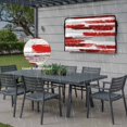 thumbnail image 6 of Outdoor TV Cover 40x25x4.5in, Abstract Red Grey Striped Weatherproof TV Screen Protector with Zipper, Modern Paint Pattern Outside Television Cover Fits Up to 40-43", 6 of 9