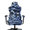 thumbnail image 2 of HELLHERO Sharks Camo Print 4 Pcs Gaming Chair Cover with Armrest Cover for Gamer, Stretch Spandex Gaming Chair Slipcover with Armrest Covers for Living Room, 2 of 10