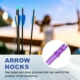 thumbnail image 4 of Uxcell Archery Arrows Nocks 6.2mm, Plastic Insert Arrow Nock Replacement Arrow Tails for Shooting Compound Recurve Transparent Purple, 4 of 7